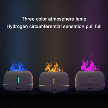 Flame Humidifier Upgraded Flame Fireplace Air Aroma USB Essential Oil Diffuser